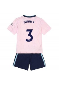 Fotbalové Dres Arsenal Kieran Tierney #3 Dětské Třetí Oblečení 2022-23 Krátký Rukáv (+ trenýrky)